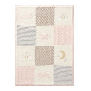 NWOT Pottery Barn Heirloom Animals Baby Blanket Bunny